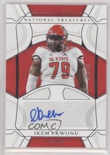 2022 National Treasures Collegiate Rookie Signatures 65/99 Ikem Ekwonu Auto 5ov