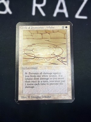 MTG Circle Of Protection: White Alpha 1993 Magic Card