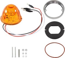 Watermelon Light Glass Lens, Amber Turn Signal Marker Light Orange-B-Light