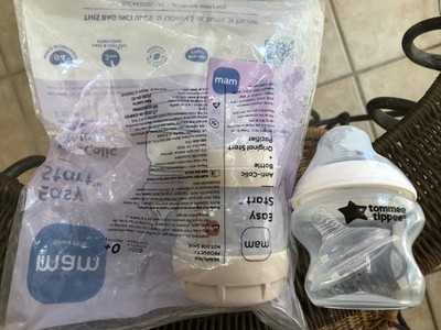 MAM Easy Start Anti-Colic Bottle 4.5 oz w/ Pacifier + Tommee Tippe Anti-Colic