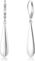 14K Gold-Plated Sterling Silver 925 Drop Earrings For Women