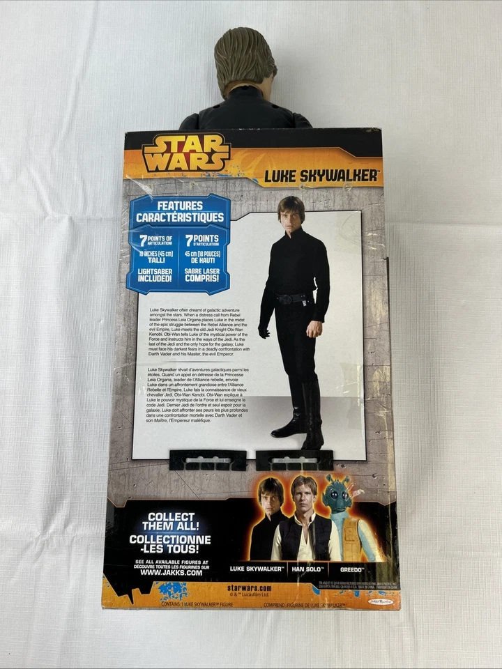 Figura de acción 2014 Disney Star Wars Luke Skywalker 18 en pose Jakks Pacific ¡NUEVA EN CAJA! Foto 3 de 4