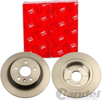 2X TRW Bremsscheiben 268Mm Voll Hinten Passend FÜR Chevrolet Aveo Cruze Trax