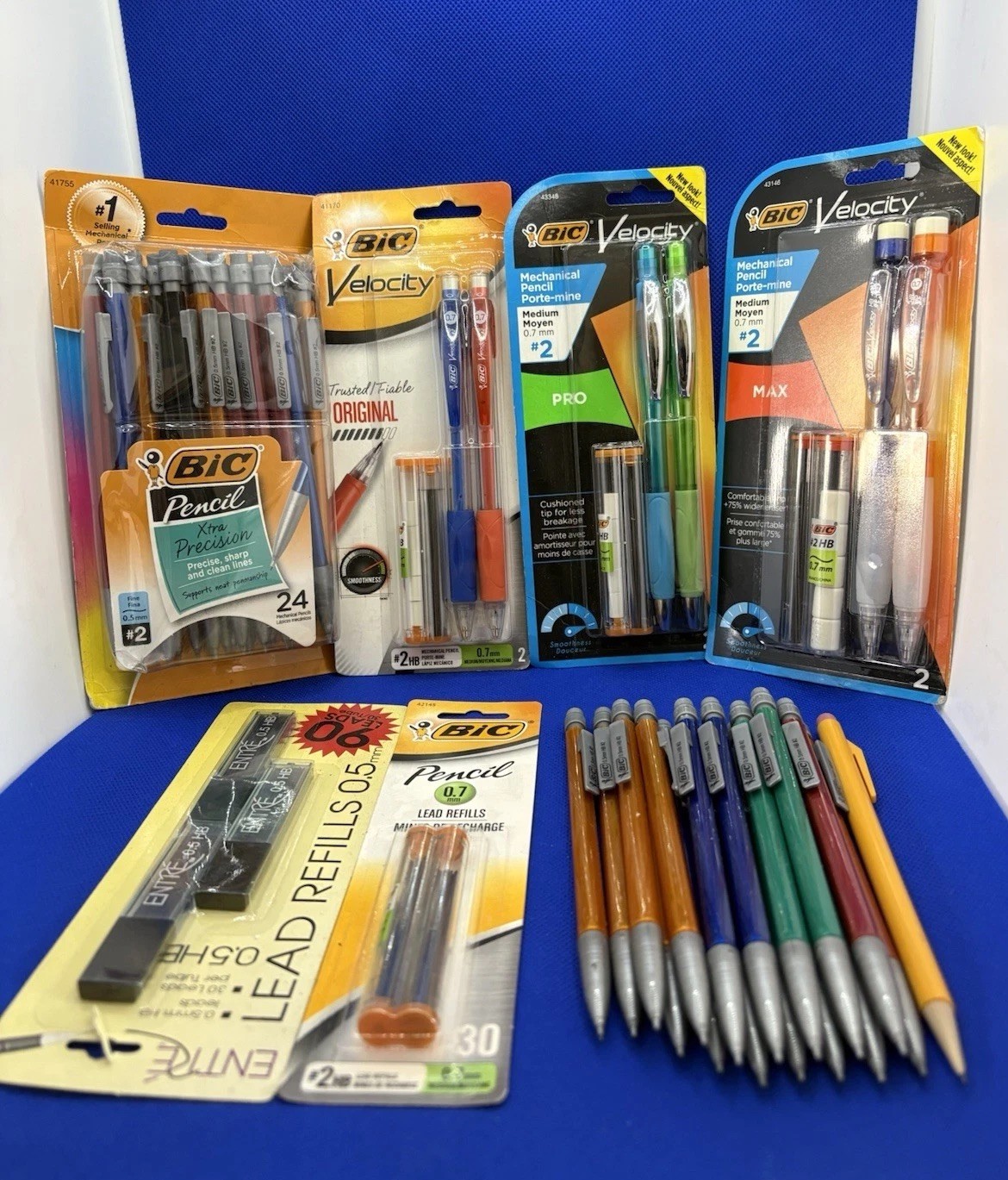 S  Velocity 0.7mm And Bic 0.5 Mm .extra Lead