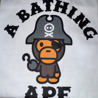 BAPE Baby Milo Kids “Captain Milo Pirate” Tee - Size 130 Brand New