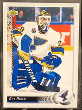 1992-93 Upper Deck Guy Hebert RC #501 St. Louis Blues