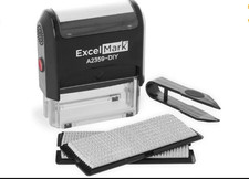 Complete DIY Custom Self-Inking Rubber Stamp Kit with Extra Letters  Tweezers