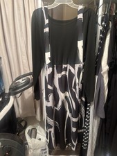 Womens Pretty Maxi Dress Shein Size 2X Beige And Black 