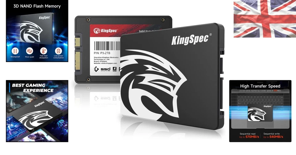 Reliable 2TB 2.5" SATA III SSD - Backward Compatible with Fast 550MB/s Speeds - Image 2 of 4