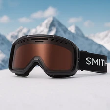 Smith Optics Project Ski Goggles Black Frame RC36 Lens, Anti-Fog UV