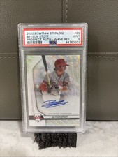 2020 Bowman Sterling - Prospect Autographs Bryson Stott #BSPA-BS Wave Refractor 