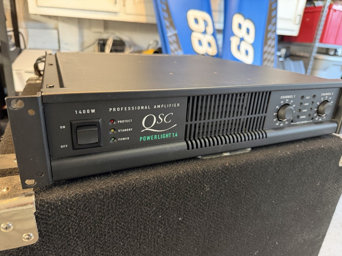 QSC PowerLight 1.4 2-Channel Stereo 1400W Power Amplifier PL1.4 PL