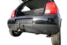 VW Lupo Stoßstange hinten Heckstoßstange Stoßfänger schwarz L041