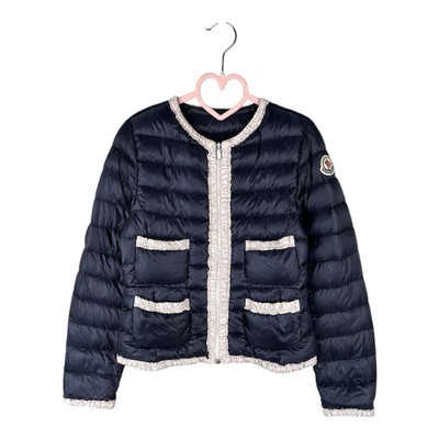Girls Kids MONCLER Flavienne Giubbotto Puffer Light Jacket Blue