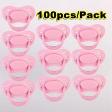 100 Magnetic Pacifiers Dummy Soother for Reborn Baby Dolls Accessory Baby Shower