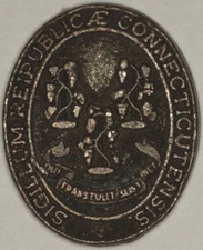 Vintage Colonial CONNECTICUT Restrike Fantasy Bronze Coin