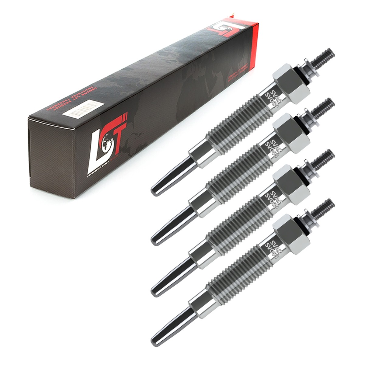 4X GLOW PLUG / ROD GLOW PLUG For Mitsubishi Lancer Pajero Space Runner - 11 Volt