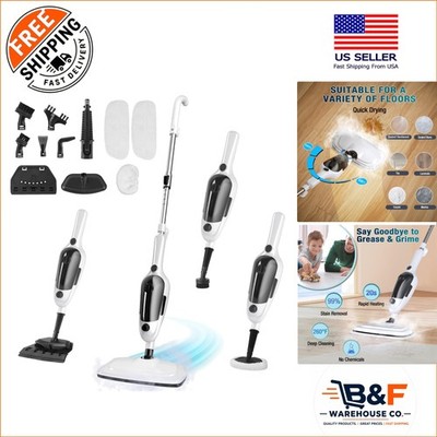 High-Temperature Steam Mop - 11 Accessories, 23-ft Cord for All Surface Cleaning
