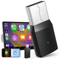 Adattatore Wireless CarPlay Android Auto Dongle USB C 2 in 1 per Auto Accessori - Miniatura 1