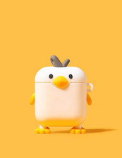 Cute Airpods Case Cover Cartoon Funny Silicone Airpods Case Cute Chick Shape Cov