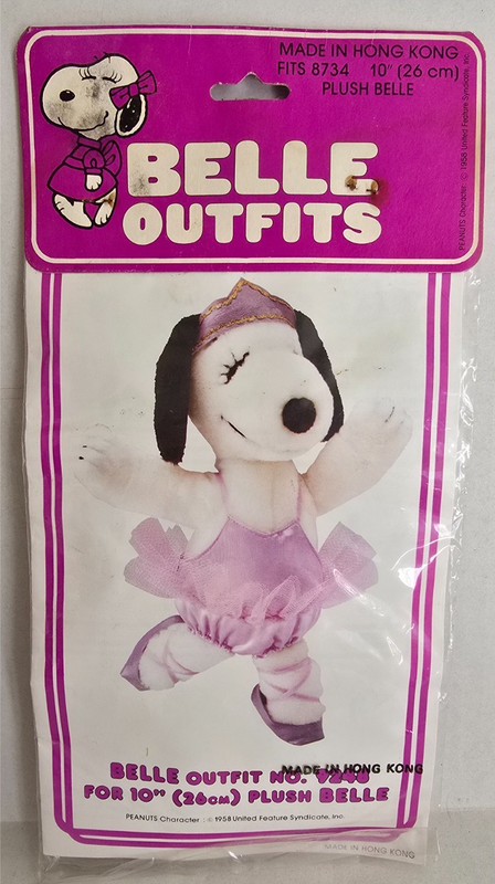 VINTAGE PEANUTS SNOOPYS SISTER BELLE'S WARDROBE BALLERINA OUTFIT HONG KONG NIP