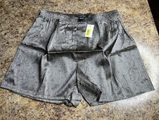 Vtg Murano Silk Spandex Boxer Shorts Men s Medium Silky Satiny Soft NWT Gray