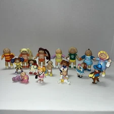 Vintage 1984 OAA Cabbage Patch Kids 2-3.5 Inch PVC Figures Lot Of 16
