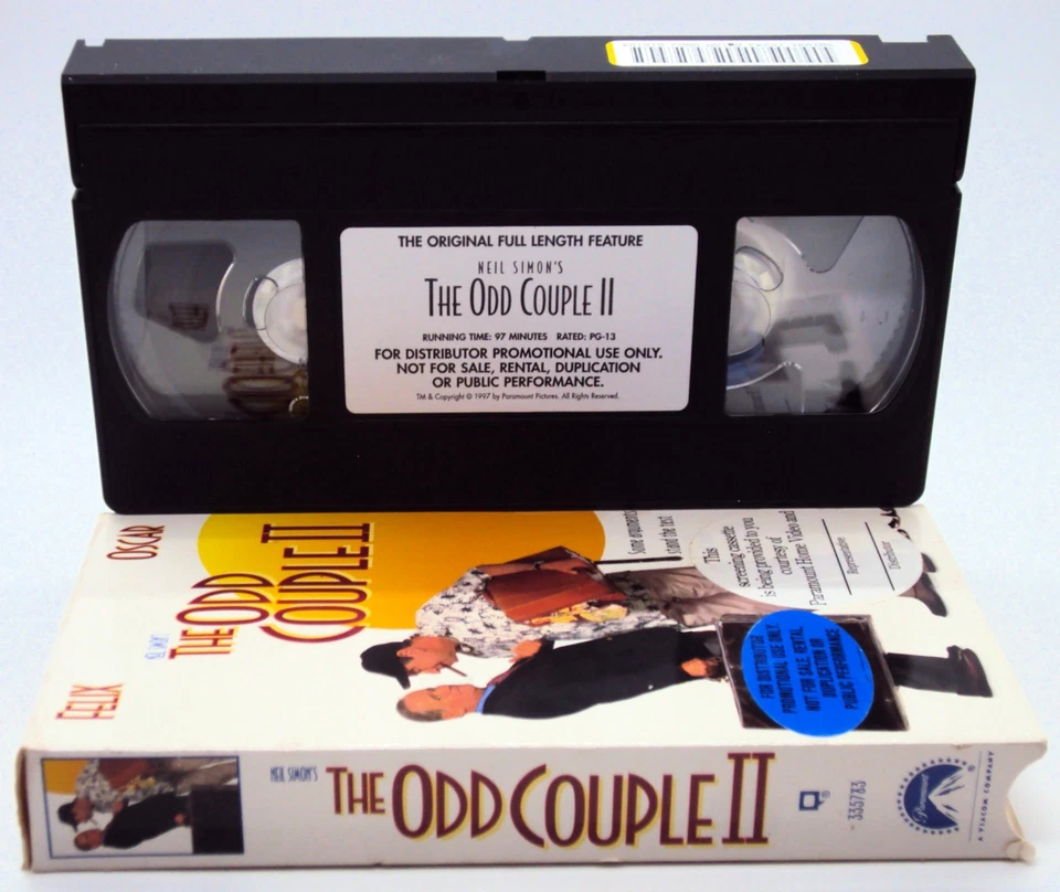 THE ODD COUPLE I & II VHS Jack Lemmon Walter Matthau Sequel Promo Screener - Image 4 of 4