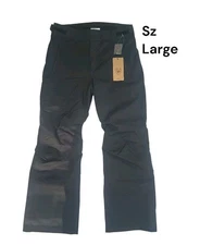 Rossignol Mens Sz Large Black Snow Pants Ski Winter Warm Snap Water Resistant