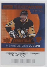 2021 Credentials 2020-21 Debut Ticket Access Orange Pierre-Olivier Joseph 0j9o