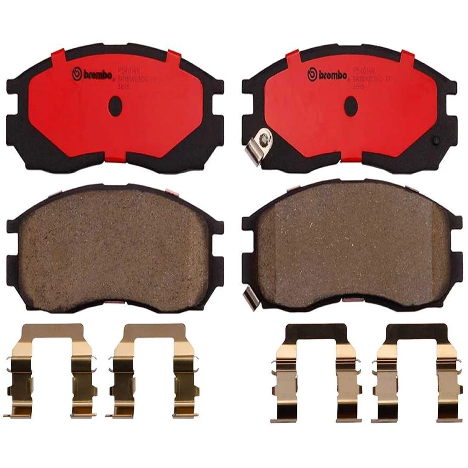 Kit de pastillas de freno delanteras Brembo de cerámica para Chrysler Dodge Eagle Mitsubishi Plymouth Foto 2 de 3