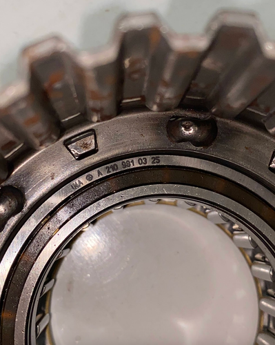 Mercedes-Benz 5-Speed Auto Trans Sun Gear - 210-270-11-44 - For MBZ 722.6 - Picture 5 of 6
