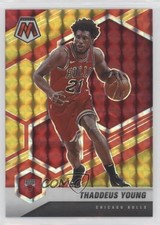 2020 Panini Mosaic Choice Fusion Red & Yellow Prizm 62/88 Thaddeus Young #35 5ub