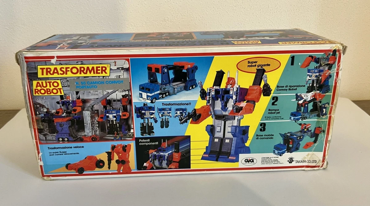 Convoy Transformer Diaclone Powered Cabina Roja GiG Takara Japón Pre Transformers G1