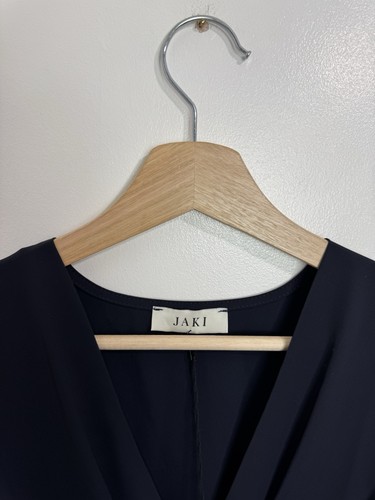 Jaki London Juliette Kleid V-Ausschnitt Navy Medium Neu Mit Etikett - Bild 5 von 10