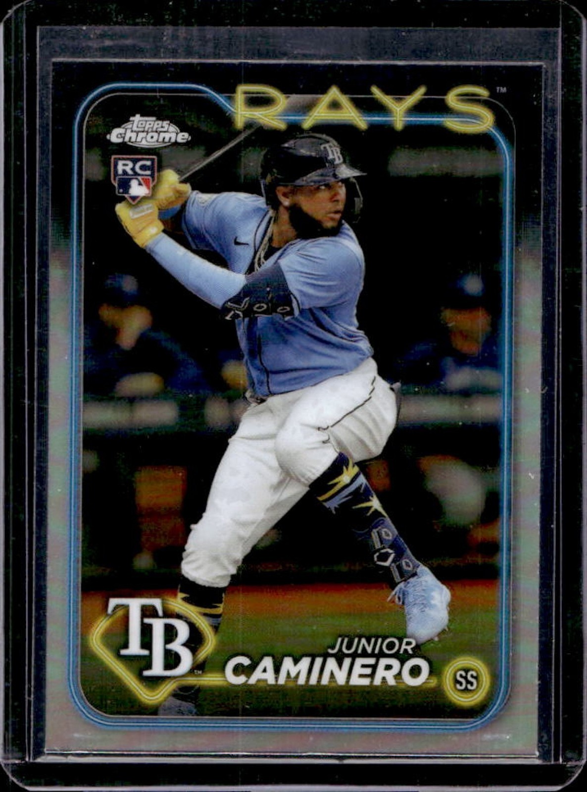2024 Topps Chrome Junior Caminero RC Refractor Rookie #213 Rays