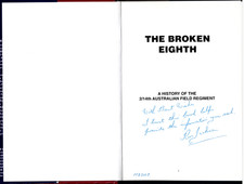 The Broken Eighth - History of 2/14 Australian Field Regiment ; by Ron Jackson
