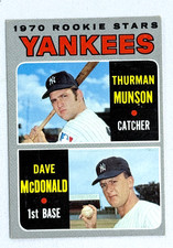1970 Topps #189 Thurman Munson Rookie EX. New York Yankees
