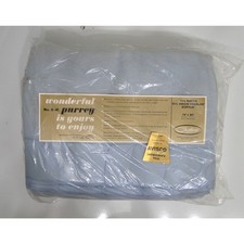 Vintage Chatham Purrey Blanket Light Blue 72x90 Rayon Acrylic No 8-41 NOS