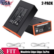 2PACK 5000mAh Battery for Moultrie Cellular Trail Cameras Edge/Edge 2/Edge 2 Pro