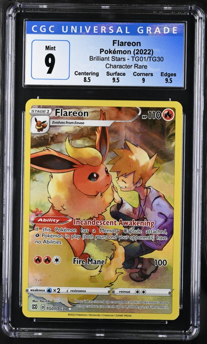 pokemon tcg brilliant stars tg01 tg30 flareon card Credit Card Skin Sticker - Pokémon main image 1