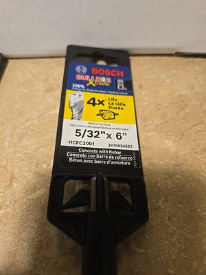 Bosch 5/32'' X 6'' SDS-PLUS Bulldog Xtreme Full-Head Carbide Hammer Bit HCFC2001