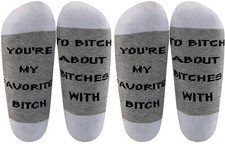 LEVLO 2 Pairs Best Friend Socks for Women Medium, 2 Pairs/Set - Ankle - 1