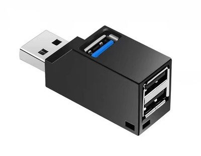 Mini USB 3.0/2.0 HUB 3-Port Verteiler Adapter für PC Laptop MacBook Notebook 