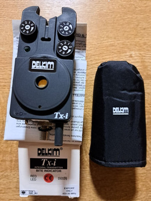 Neu TX-i Funk Bissanzeiger Delkim Bite Indicator Plus LED Rot 1. Generation Hech