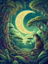 Shamanic Vision 33 Jaguar PRINT Collection ACEO ATC