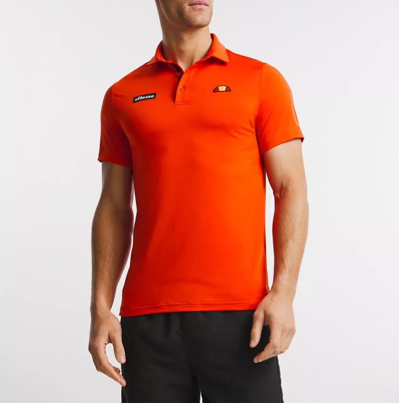 Ellesse Men's Polo Shirt (Size L) Ubbo Orange Perfomance Polo Top - New