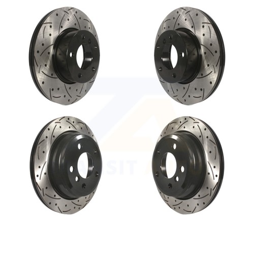 Front Rear Drill Slot Brake Rotor Kit For BMW 328i xDrive 320i 330i