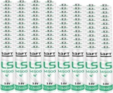 100 x LS14500 LS 14500 AA 3.6V Lithium Battery ER14505 for LS 14500 Battery