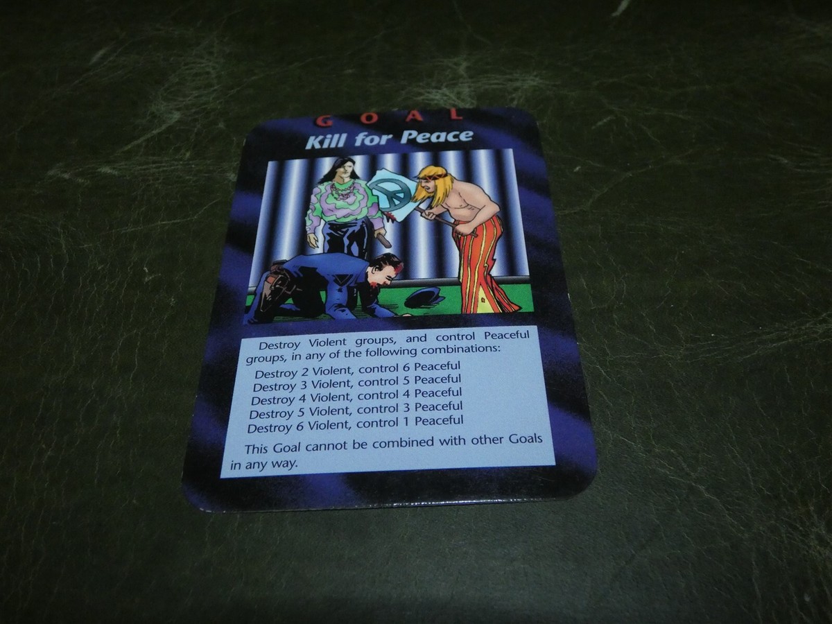 イルミナティカード　Kill for Peace INWO: Illuminati: New World Order: Unlimited: Rare: GOAL: Kill for